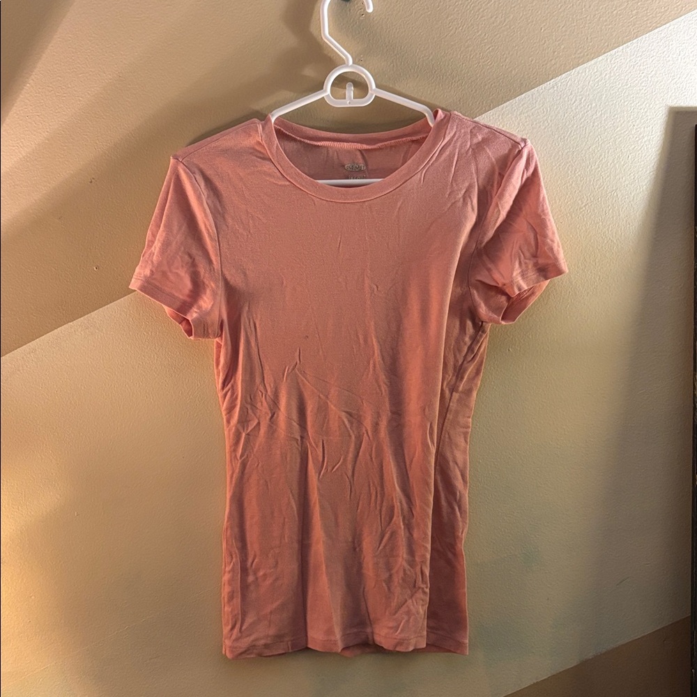Old Navy Light Pink Fitted Tee